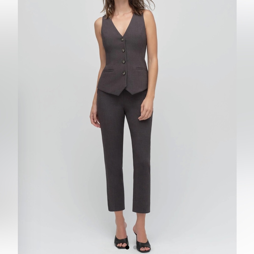 Favorite Daughter Jones Hray Tailored V-Neck Button Vest s New $250